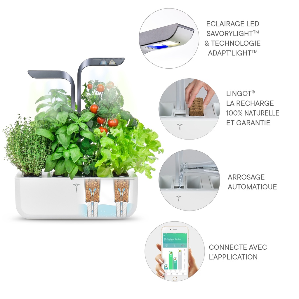Horta Veritable® CONNECT Cinza Infinito
