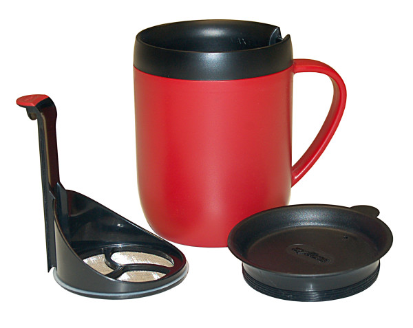 Chávena de café, vermelho