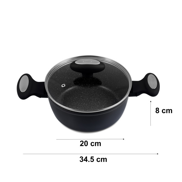 Pote de alumínio forjado 20CM X 8,5