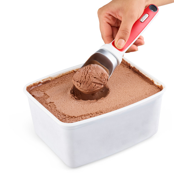 Colher de gelado, vermelho