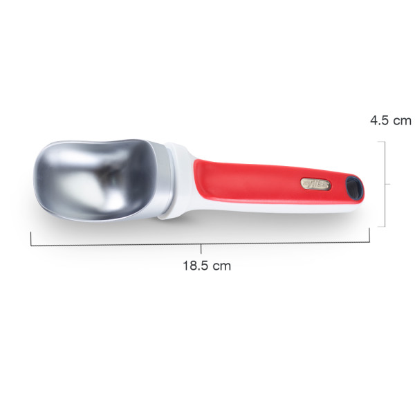 Colher de gelado, vermelho