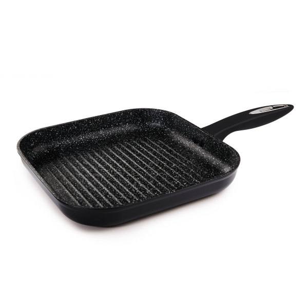 Grill 26cm Aluminio Forjado con mango tacto suave