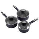 Juego de sartenes de aluminio forjado de 3 piezas 16CM, 18CM, 20CM