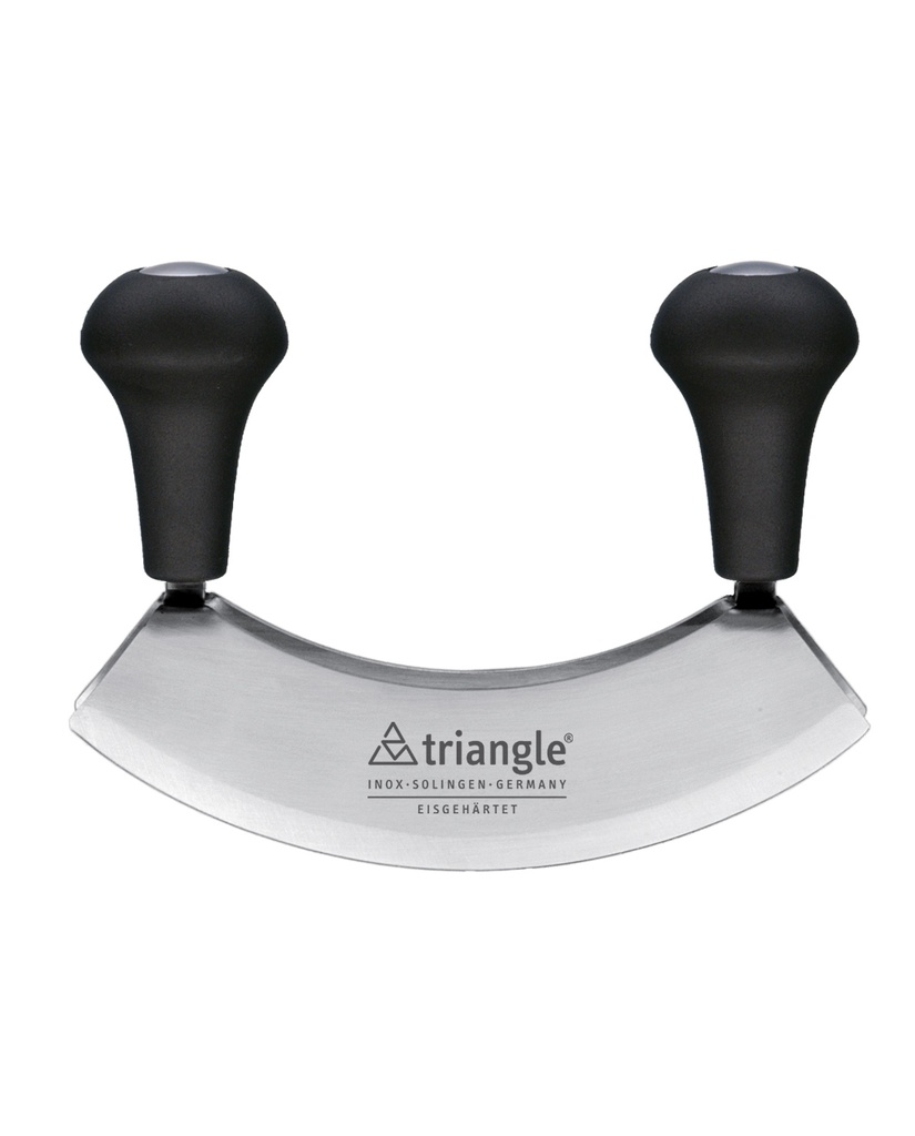 Mincing knife 14cm, double blade, tempered, boxed