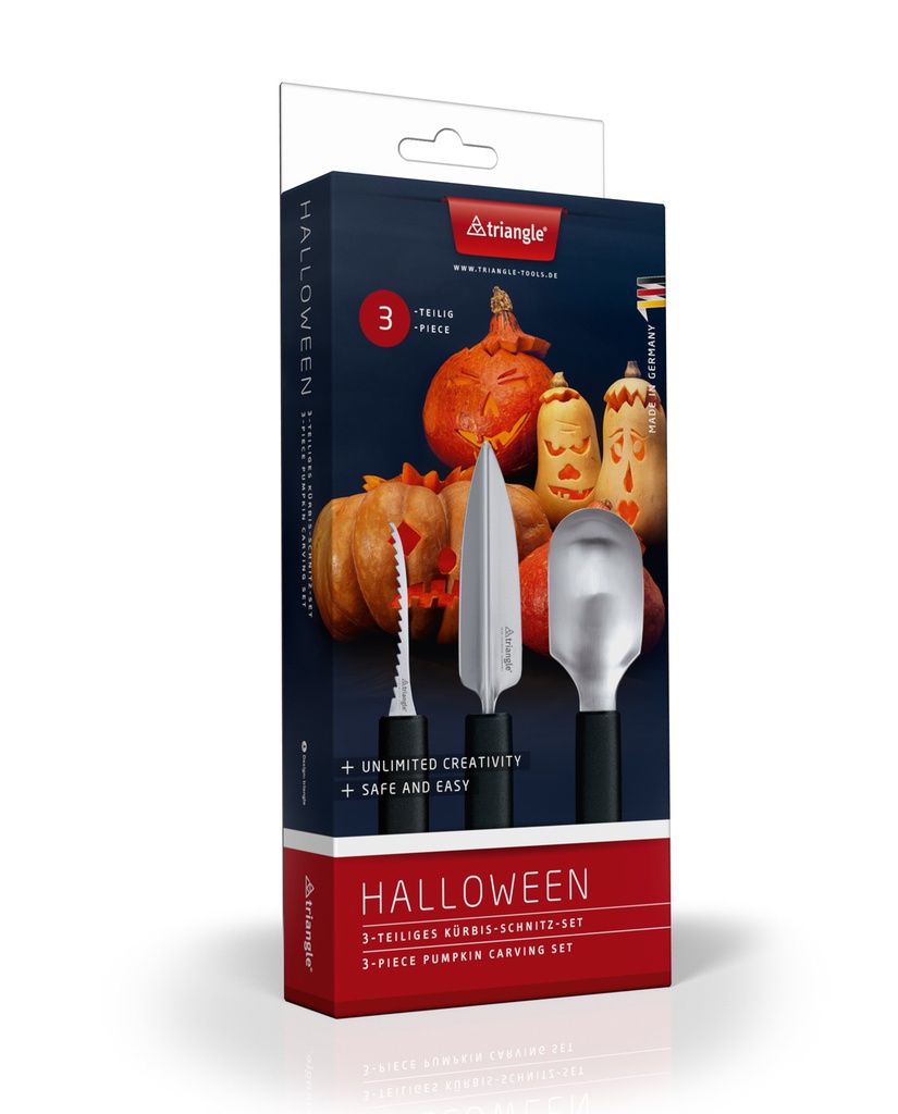Pumpkin carving set, 3-piece