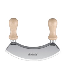 [43 212 14 02] Mincing knife 14 cm, double blade, boxed