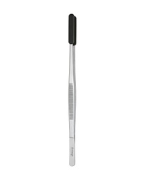 [50 487 30 01_S] Pinzas para barbacoa 30 cm, puntas de silicona negras, en cartón
